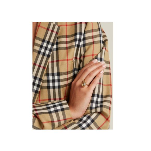 BURBERRY Charm Gold-plated Ring - Picture 2 of 9